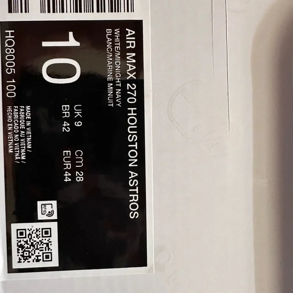 Nike Men’s Air Max 270 Houston Astros Shoes - Picture 16 of 16